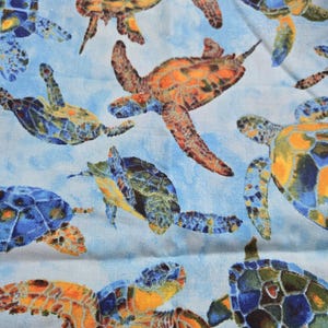 Turtle Cotton Fabric 100% Cotton
