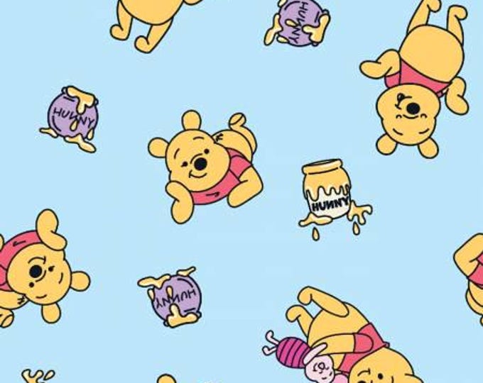 Winnie the Pooh and Piglet Licensed FLEECE fabric. Officially Licensed