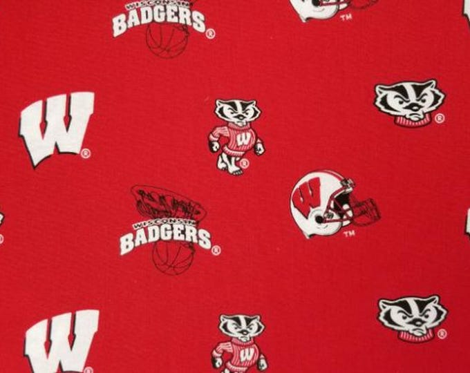 Wisconsin Badgers Fleece NCAA Licensed FLEECE fabric.