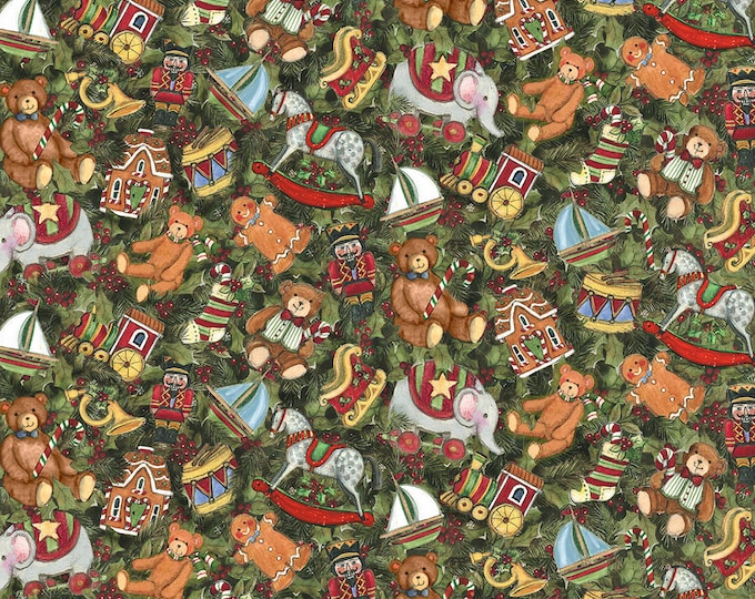 Packed Toy Christmas Cotton Fabric 100% Cotton  Ships in 1 Business Day