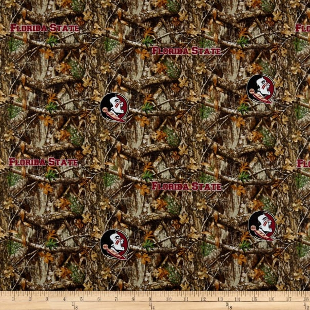 Florida State Seminoles Camo FSU 100% Cotton Officially Licensed - Etsy