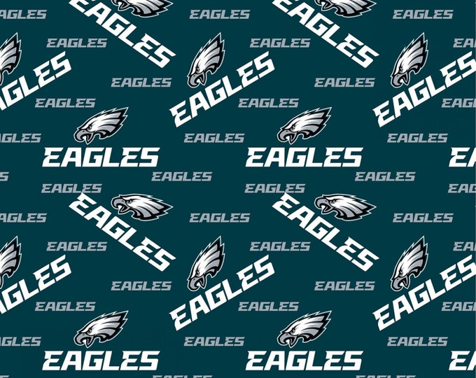 Philadelphia Eagles  Cotton Fabric 100% Cotton    NEW Officially Licensed