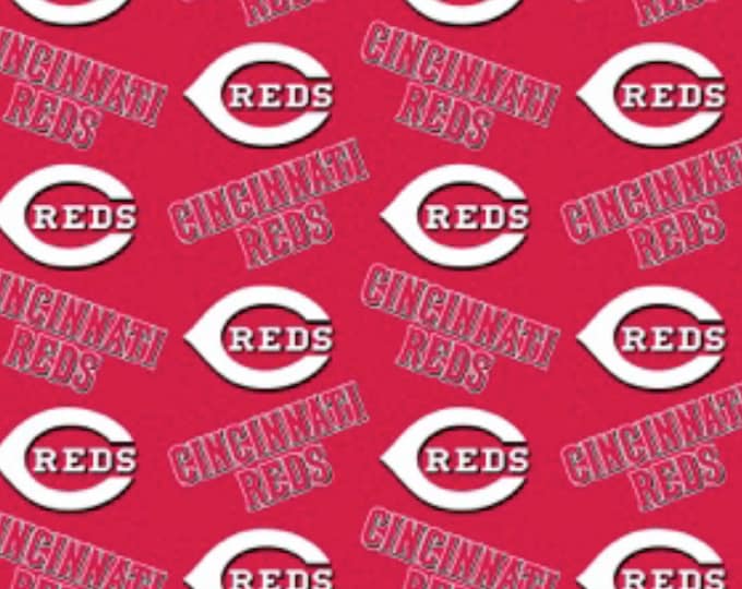 Cincinnati Reds Baseball Fabric 100% Cotton Officially Licensed