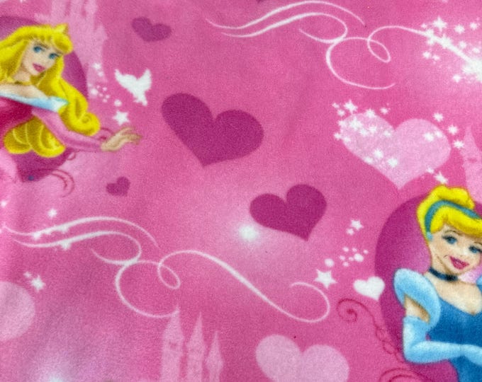Disney Princess Belle Cinderella Aurora Licensed FLEECE fabric. Officially Licensed