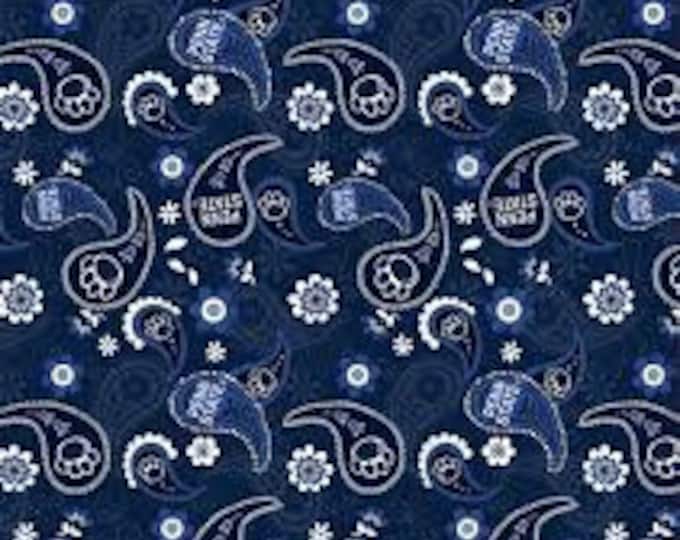 Penn State Paisley Nittany Lions 100% Cotton  Ships in 1 Business Day Officially Licensed