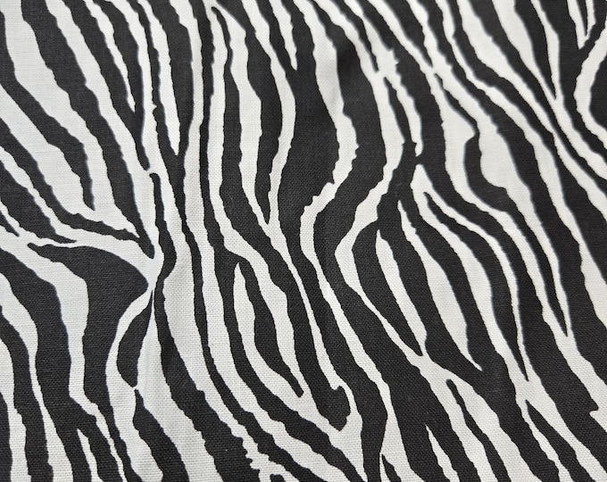 Zebra Print Cotton Fabric 100% Cotton