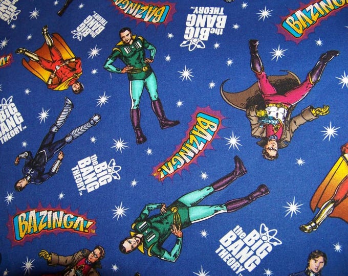 The Big Bang Theory Cotton Fabric 100% Cotton Officially Licensed