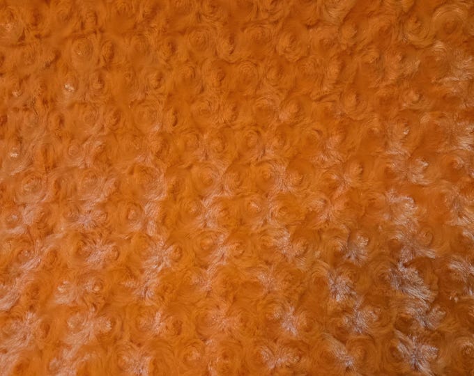 Shannon Fabrics by the yard Orange Cuddle Rose
