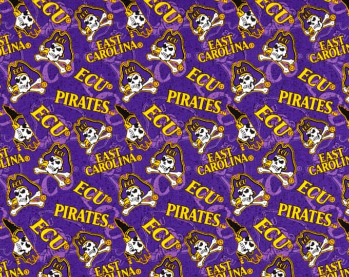 East Carolina ECU pirates 100% Cotton Officially Licensed