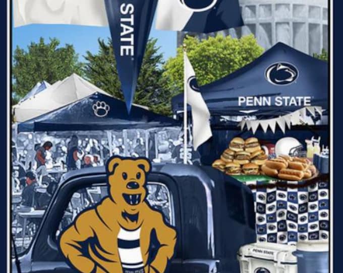 Penn State Nittany Lions 100% Cotton Panel 42x32 Officially Licensed