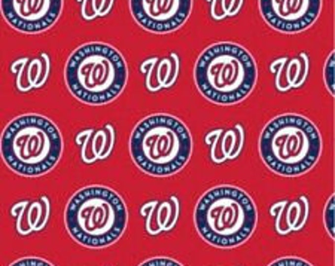 Washington Nationals Fabric 100% Cotton Officially Licensed