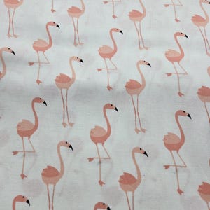Flamingo Print cotton Fabric 100% Cotton
