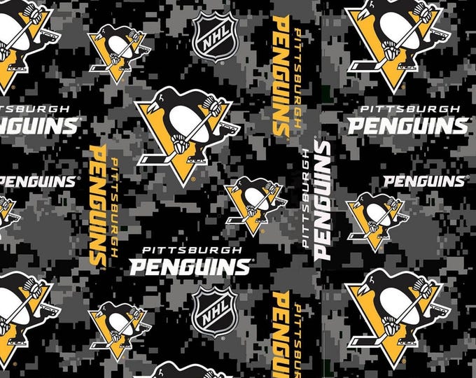 Pittsburgh Penguins Licensed FLEECE fabric. See Description for actual measurements available. Officially Licensed