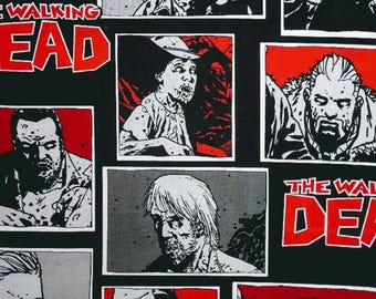The Walking Dead Cotton Fabric 100% Cotton licensed Officially Licensed