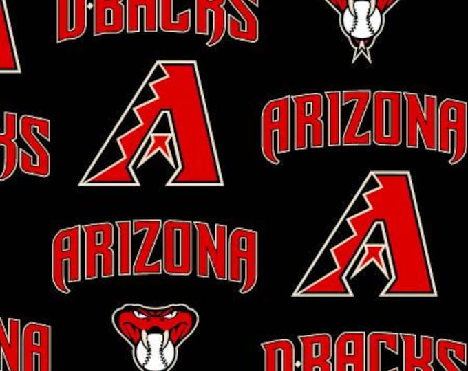 Arizona Diamondbacks baseball Licensed FLEECE fabric Fabric Traditions Brand Officially Licensed