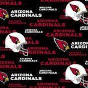 Arizona Cardinals Fabric 100% Cotton Officially Licensed