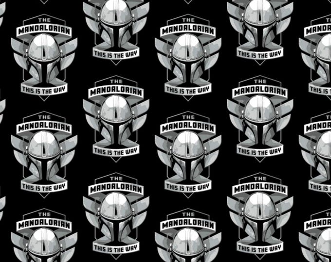 Star Wars The Mandalorian Cotton Fabric 100% Cotton Officially Licensed