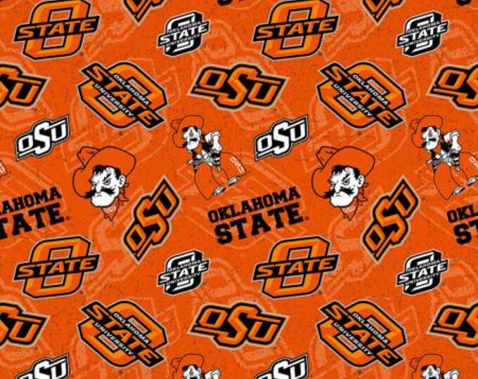 Oklahoma State 100% Cotton Tone on Tone Officially Licensed