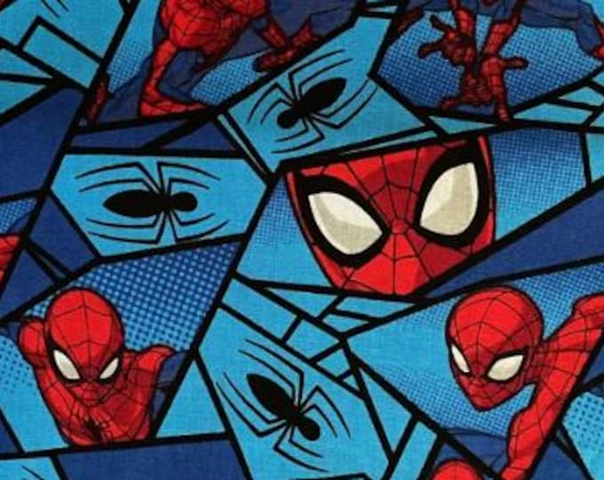 Spiderman Spiders Spring Creative Licensed Cotton Fabric 100% Cotton