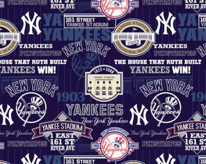 New York Yankees Baseball Fabric 100% Hometown Stadium Officially Licensed