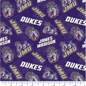 James Madison Cotton Fabric  100% Cotton Tone on Tone Officially Licensed