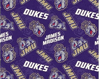 Tela de algodón James Madison 100% algodón tono sobre tono con licencia oficial