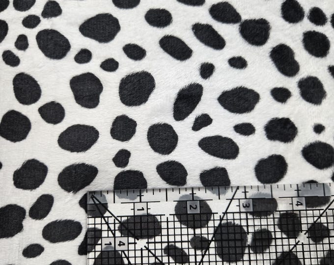 Dalmatian Cuddle Black/White Shannon Fabrics by the yard
