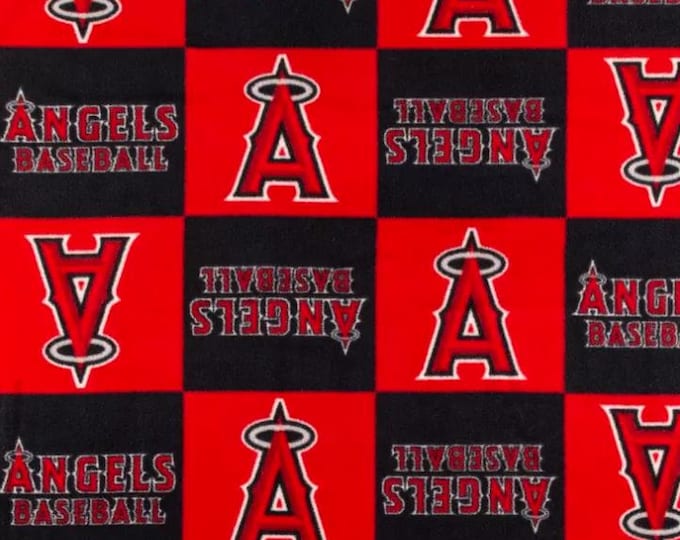 Los Angeles Angels Licensed FLEECE Fabric. See Description For Actual Measurements Available. Officially Licensed