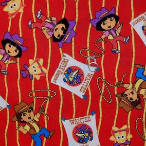 Dora The Explorer Cotton Fabric 100% Cotton Officially Licensed