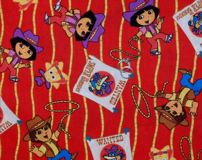 Dora The Explorer Cotton Fabric 100% Cotton Officially Licensed