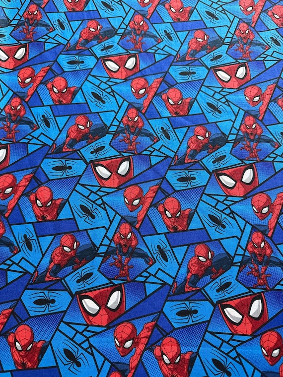 Spiderman Spiders Spring Creative Licensed Cotton Fabric 100% Cotton