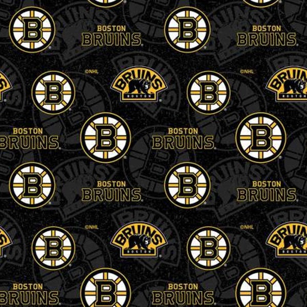 Boston Bruins NHL Fabric 100% Cotton