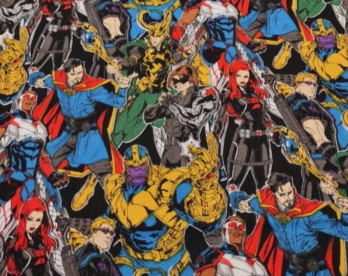 Avengers cotton Fabric 100% Cotton Officially Licensed