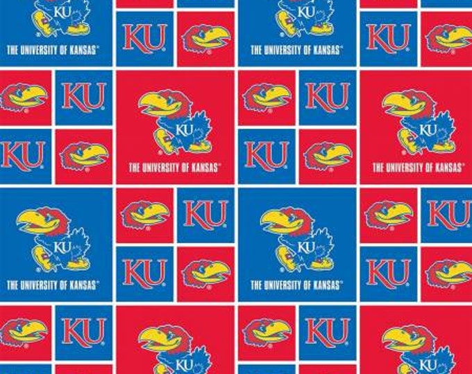 Kansas University KU Jayhawks 100% Cotton Officially Licensed