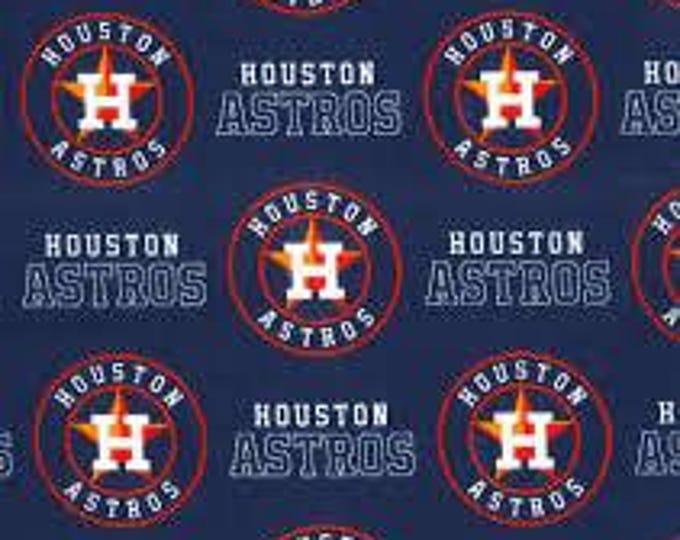 Houston Astros Fabric 100% Cotton Officially Licensed