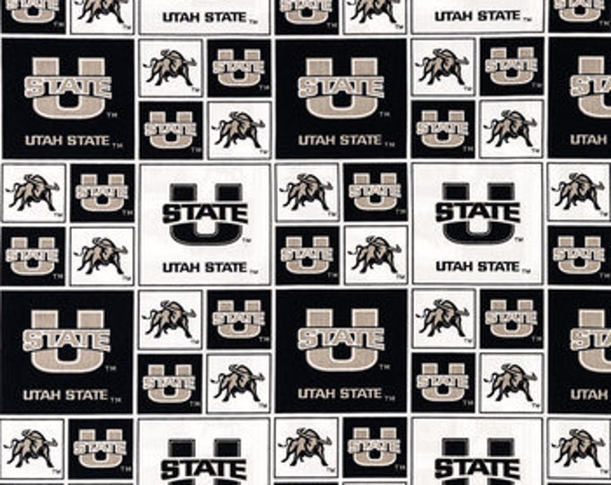 Utah State Fabric 100% Cotton Aggies Officially Licensed