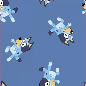 Bluey Cartoon Licensed FLEECE fabric. Officially Licensed