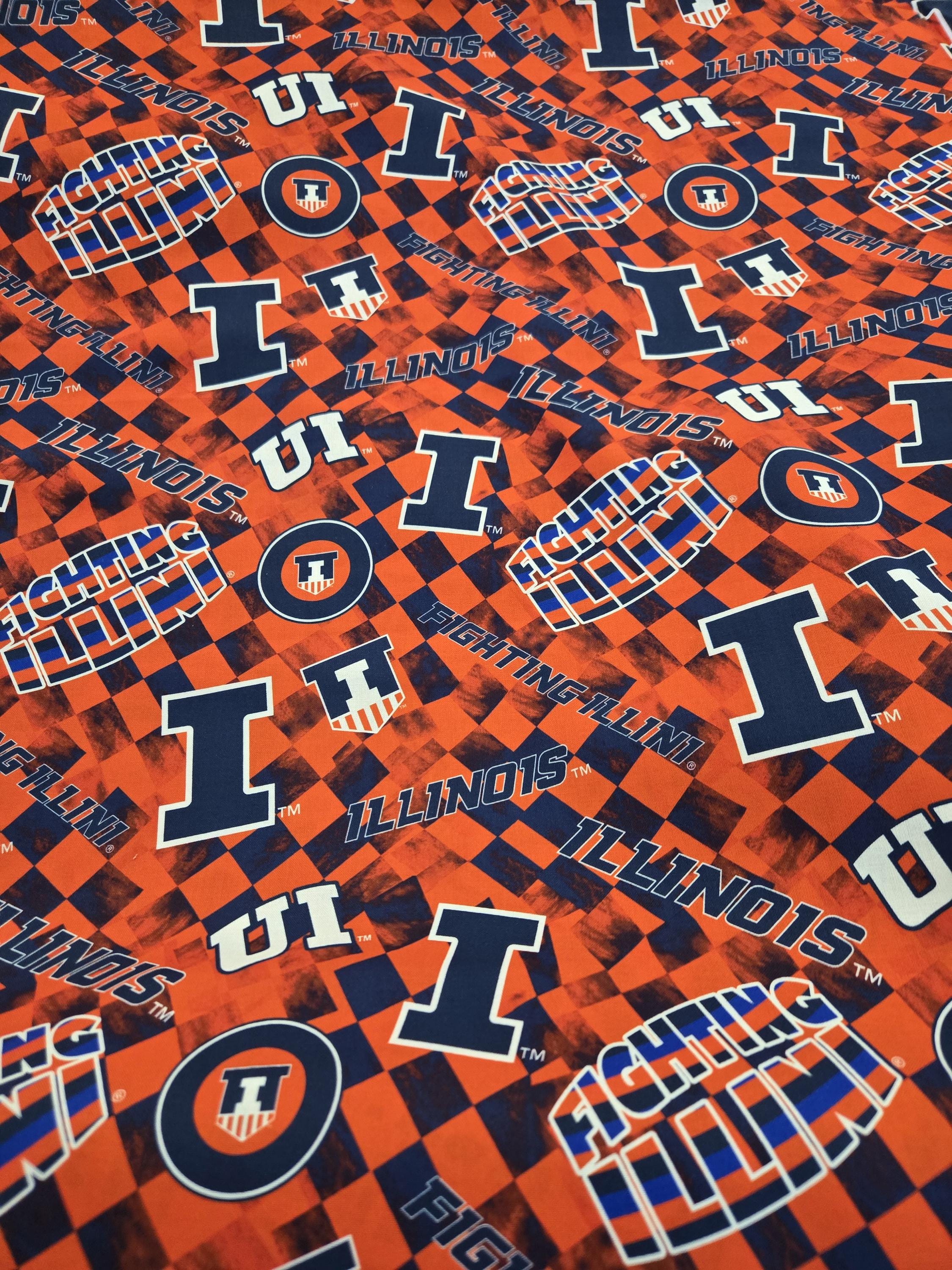Illinois Fighting Illini Vintage 3x3 Iron On Patch College  display picture 3