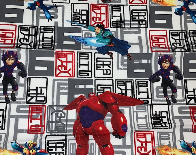 Big Hero 6 Licensed Cotton Fabric 100% Cotton Officially Licensed