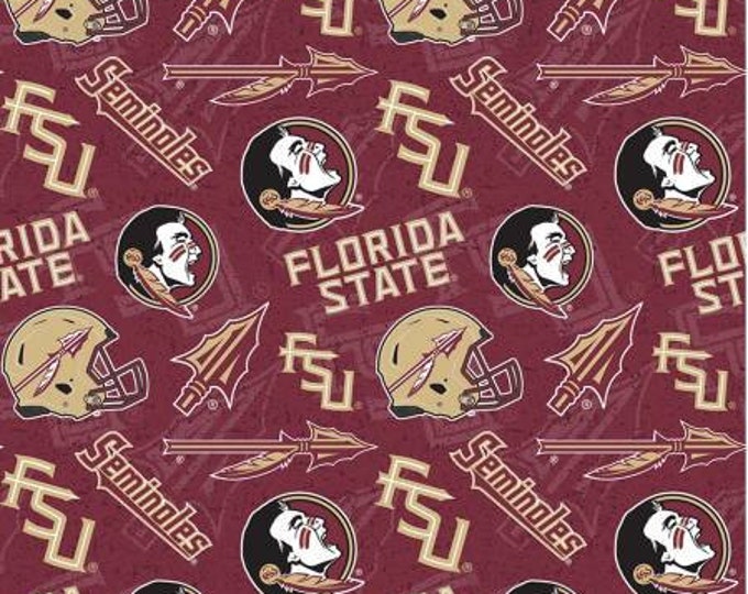 Florida State Seminoles FSU Tone on Tones 100% Cotton Officially Licensed