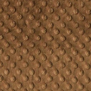 Shannon Fabrics Cuddle Dimple Dot Caramel Brown Minky 100% Polyester image 1