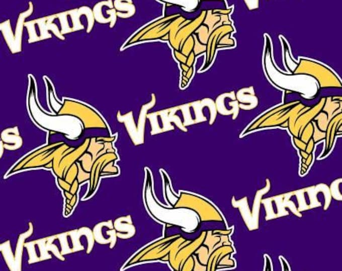 Minnesota Vikings Licensed FLEECE Fabric. See Description For Actual Measurements Available. Officially Licensed