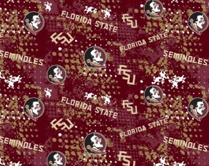 Florida State Seminoles FSU  100% Cotton Splatter NEW Officially Licensed