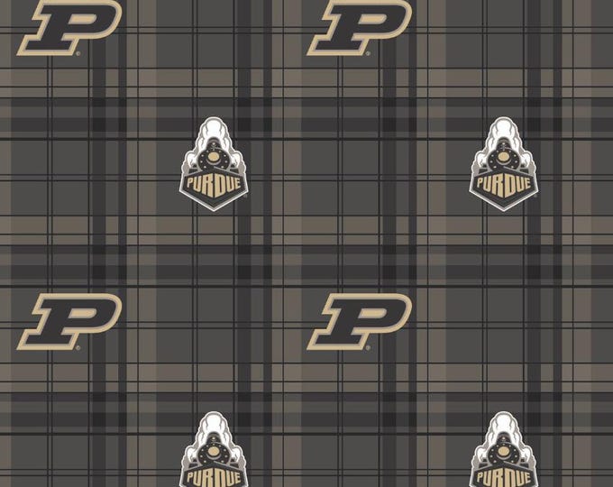 Purdue Boilermakers Licensed FLEECE fabric Officially Licensed
