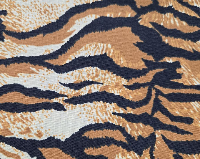 Tiger Print Cotton Fabric 100% Cotton