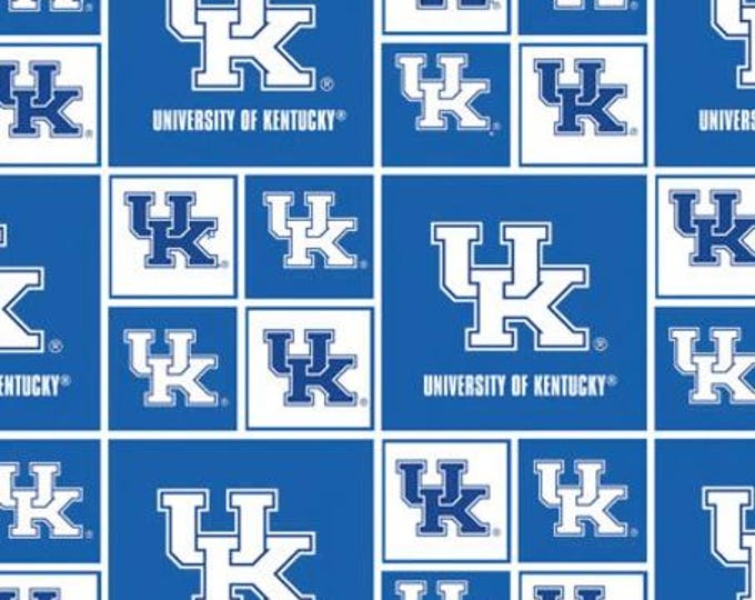 University of Kentucky Wildcats Cotton Fabric 100% Cotton Officially Licensed