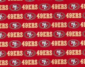 San Francisco 49ers Fabric 100% Cotton Officially Licensed
