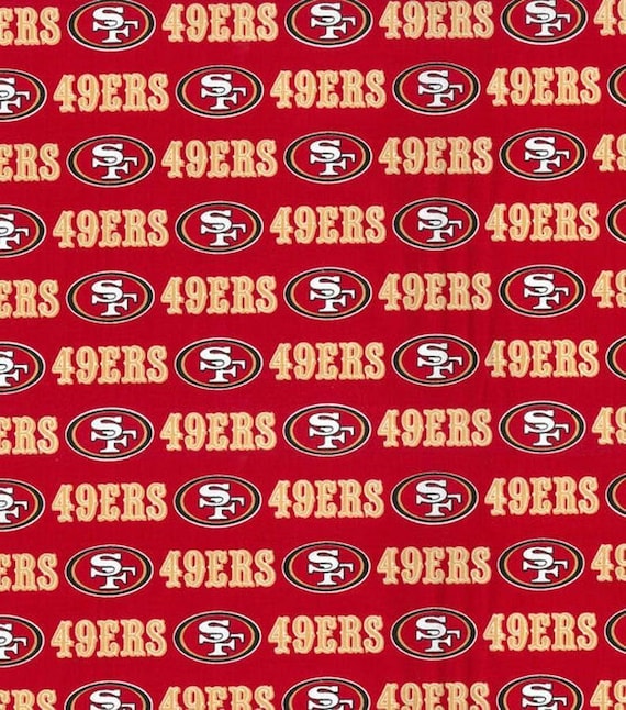 San Francisco 49ers Fabric 100% Cotton Officially Licensed