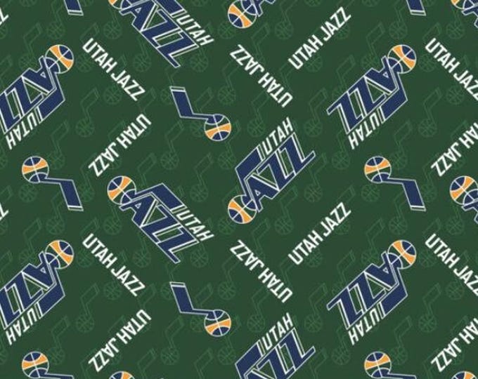Utah Jazz Fabric Basketball 100% Cotton Officially Licensed