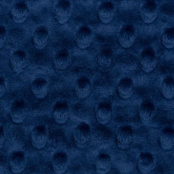 Cuddle® Dimple Midnight Blue Shannon Fabrics Minky BTY Dimple Dot